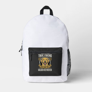 Golden Retriever Wahrer Freund Hund Bedruckter Rucksack