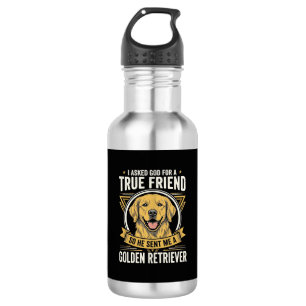 Golden Retriever Wahrer Freund Hund Edelstahlflasche