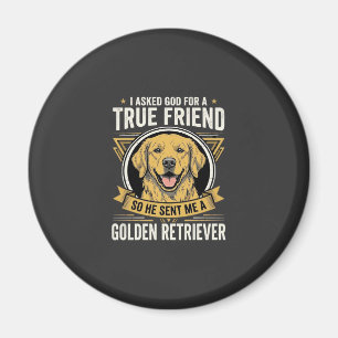 Golden Retriever Wahrer Freund Hund Magnet
