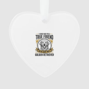 Golden Retriever Wahrer Freund Vintage Hunde Liebh Ornament