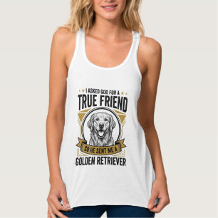 Golden Retriever Wahrer Freund Vintage Hundeliebha Tank Top