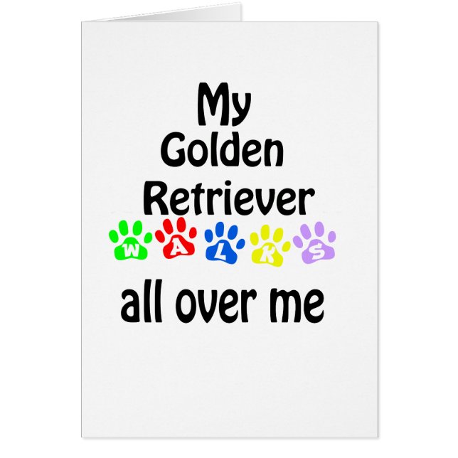 Golden Retriever Walking Design (Vorne)