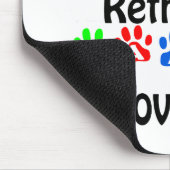 Golden Retriever Walking Design Mousepad (Ecke)