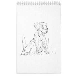 Golden Retriever Wandkalender, Geschenk für Hunde Kalender