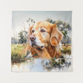 Golden Retriever Wandteppich (Vorderseite)