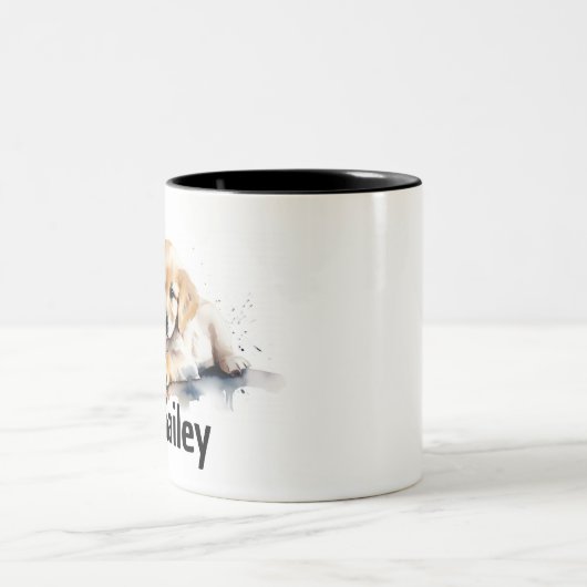 Golden Retriever Wasserfarbe Tasse (Mittel)