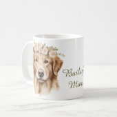 Golden Retriever Wasserfarben-Tasse Kaffeetasse (Vorderseite Links)