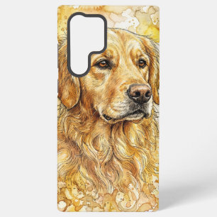 Golden Retriever Wasserfarbenmalerei Handyhülle Samsung Galaxy Hülle