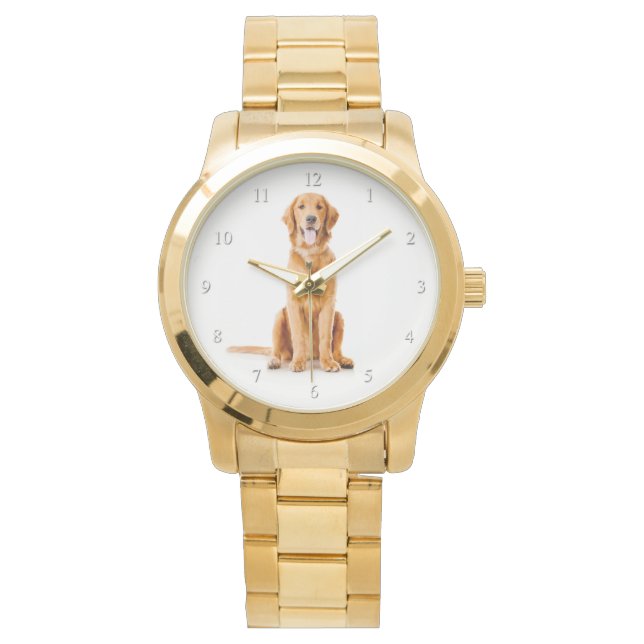 Golden Retriever Watch Armbanduhr (Vorderseite)