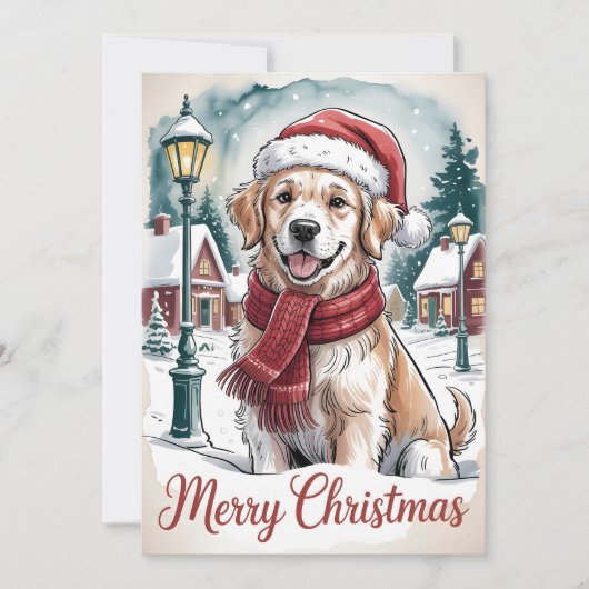 Golden Retriever Weihnachten (Vorderseite)