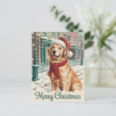 Golden Retriever Weihnachten (Stehend Vorderseite)