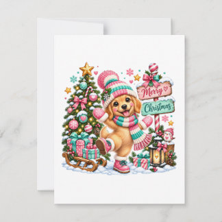 Golden Retriever Weihnachten Einladung