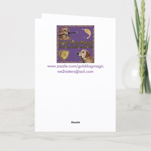 Golden Retriever Weihnachten Feiertag Trommler Jun (Rückseite)