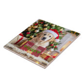 Golden Retriever Weihnachten Fliese (Seite)