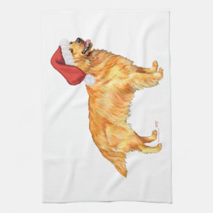 Golden Retriever Weihnachten Handtuch