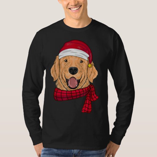 Golden Retriever Weihnachten Labrador Retriever T-Shirt (Vorderseite)