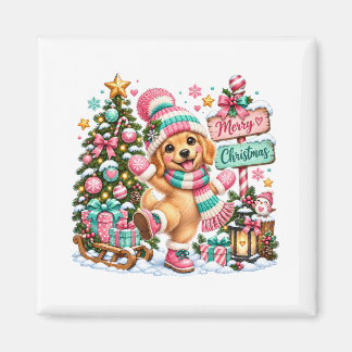 Golden Retriever Weihnachten Magnet