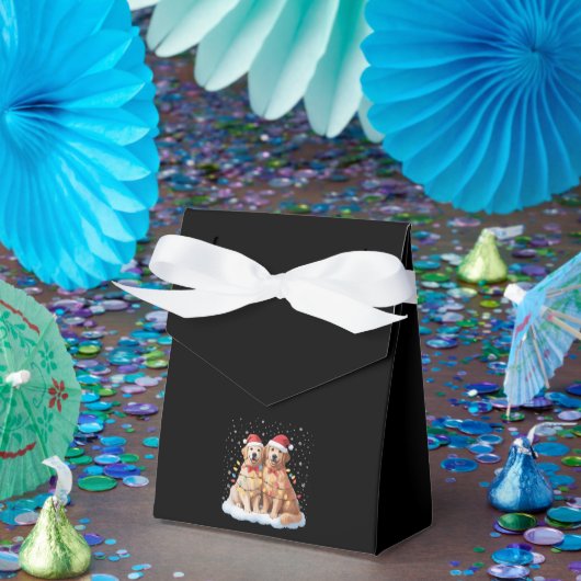 Golden Retriever Weihnachten Santa Hut Renntier  Geschenkschachtel (Party)