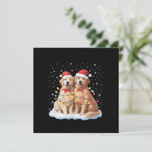Golden Retriever Weihnachten Santa Hut Rentier 