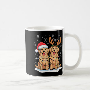 Golden Retriever Weihnachten Santa Hut Rentier Lic Kaffeetasse