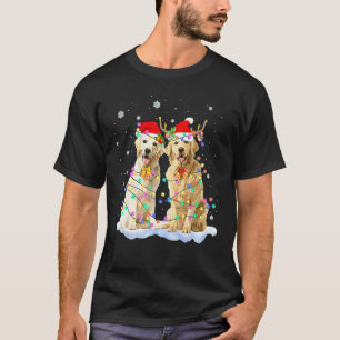 Golden Retriever Weihnachten Santa Hut Rentier Lic T-Shirt