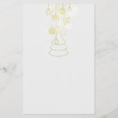 Golden Retriever Weihnachts-Party Einladung Flyer (Hinten)