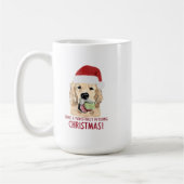 Golden Retriever Weihnachts-Tasse Kaffeetasse (Links)