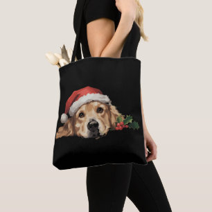 Golden Retriever Weihnachts-Weihnachtsmannmütze Do Tasche