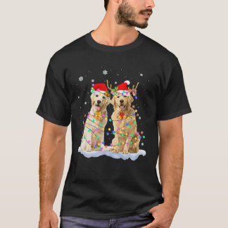 Golden Retriever Weihnachts-Weihnachtsmannmütze Re T-Shirt