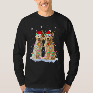 Golden Retriever Weihnachts-Weihnachtsmannmütze Re T-Shirt