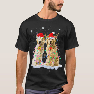 Golden Retriever Weihnachts-Weihnachtsmannmütze Re T-Shirt
