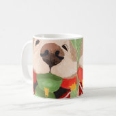 Golden Retriever Weihnachtsballs Mouth Niedliches Kaffeetasse (Vorderseite Links)