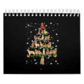 Golden Retriever Weihnachtsbaum bedeckt durch Flas Kalender (Titelbild)
