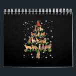 Golden Retriever Weihnachtsbaum bedeckt durch Flas Kalender<br><div class="desc">Golden Retriever Weihnachtsbaum bedeckt durch Blitzlicht</div>