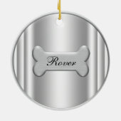 Golden Retriever Weihnachtsbaum Keramik Ornament (Hinten)