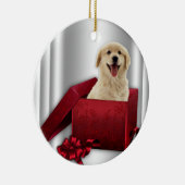Golden Retriever Weihnachtsbaum Keramikornament (Rechts)