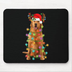Golden Retriever Weihnachtsbaum Lights Pajama Dog Mousepad