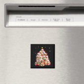 Golden Retriever Weihnachtsbaum Magnet (In Situ (Geschirrspüler))
