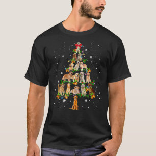 Golden Retriever Weihnachtsbaum Santa Funny Dog T-Shirt