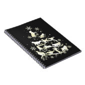 Golden Retriever Weihnachtsbaum Xmas Dog Eigentüme Notizblock (Rechte Seite)