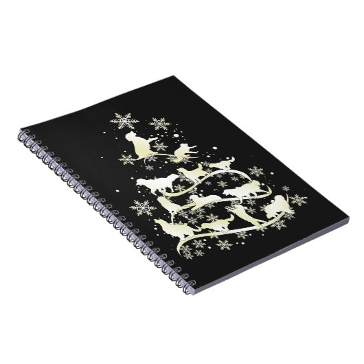 Golden Retriever Weihnachtsbaum Xmas Dog Eigentüme Notizblock (Rechte Seite)