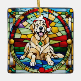 Golden Retriever Weihnachtsbaumschmuck Keramikornament