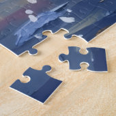 Golden Retriever Weihnachtsboot Urlaub Puzzle (Seite)