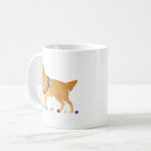 Golden Retriever Weihnachtsdesign Kaffeetasse (Vorderseite Links)