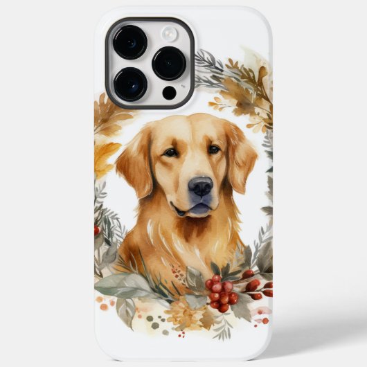 Golden Retriever Weihnachtsfeier Festliche Jungfra Case-Mate iPhone Hülle (Rückseite)