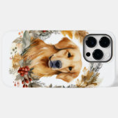 Golden Retriever Weihnachtsfeier Festliche Jungfra Case-Mate iPhone Hülle (Rückseite (Horizontal))