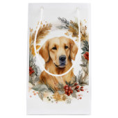 Golden Retriever Weihnachtsfeier Festliche Jungfra Kleine Geschenktüte (Vorderseite)