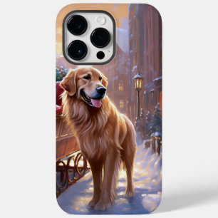 Golden Retriever Weihnachtsfeiertage Case-Mate iPhone 14 Pro Max Hülle