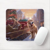 Golden Retriever Weihnachtsfeiertage Mousepad (Mit Mouse)