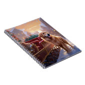 Golden Retriever Weihnachtsfeiertage Notizblock (Rechte Seite)